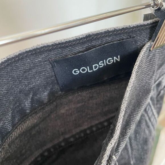 GOLDSIGN Edgar Black Pleated Trouser Jeans - Picture 5 of 10